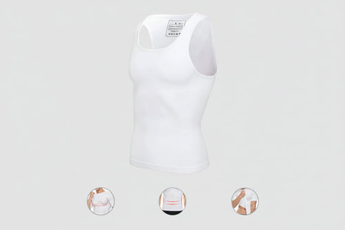 Invisible Shaping T-Shirt for Men – Slimmer Silhouette &amp; Back Support 