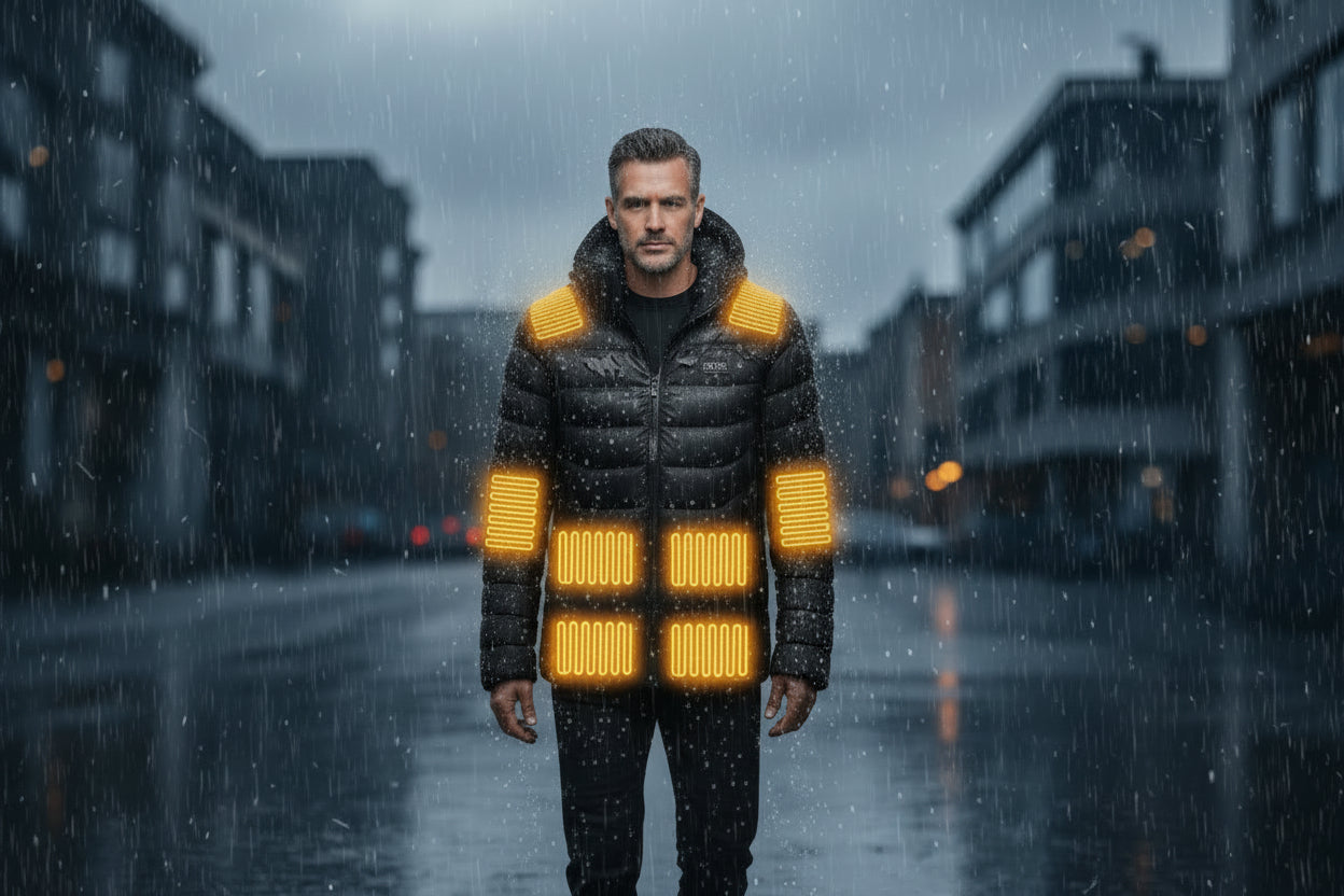 Doudoune Chauffante USB Unisexe – Veste Thermique à Zones Chauffantes pour Hiver & Froid Extrême